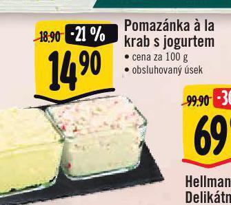 Albert Pomazánka á la krab s jogurtem nabídka
