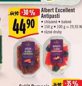 Albert Antipasti nabídka