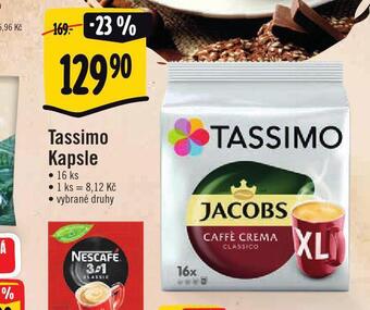 Albert Kávové kapsle tassimo nabídka