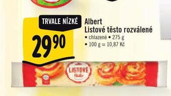 Albert Listové těsto nabídka