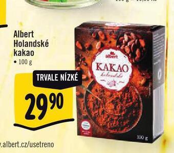 Albert Holandské kakao nabídka