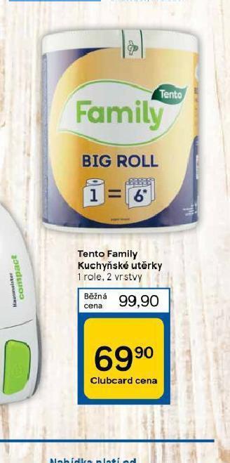 Tesco Tento family kuchyňské utěrky nabídka