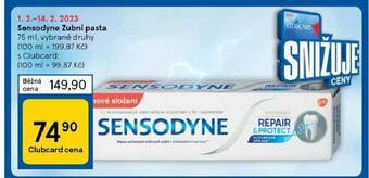 Tesco Sensodyne zubní pasta nabídka