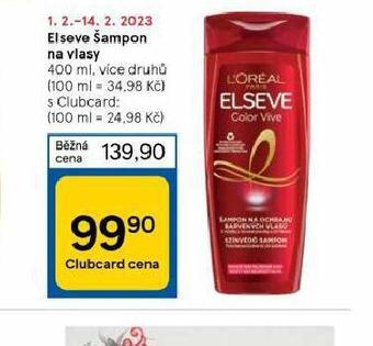Tesco Loreal elseve šampon nabídka