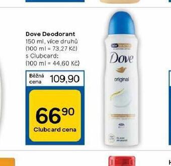 Tesco Dove deodorant nabídka