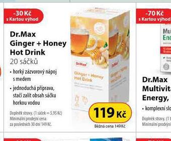 Dr. max ginger + honey hot drink