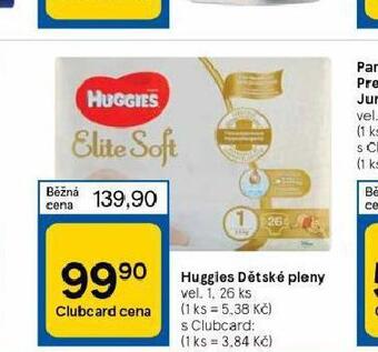 Tesco Huggies dětské pleny nabídka