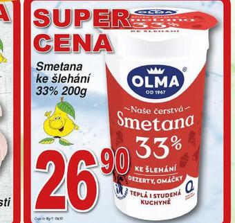 Hruška Olma smetana ke šlehání 33% nabídka