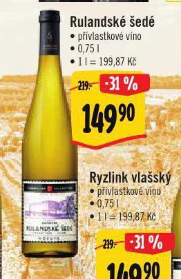 Albert Rulandské šedé nabídka