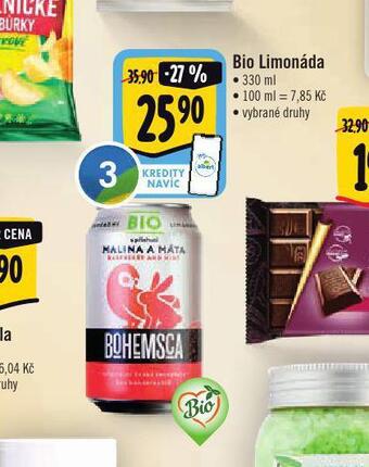 Albert Bio limonáda nabídka