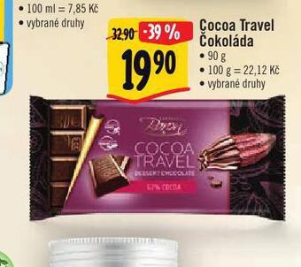 Albert Cocoa travel čokoláda nabídka