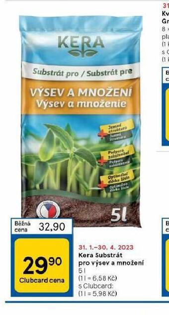 Tesco Kera substrát pro výsev a množení nabídka