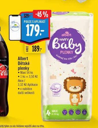 Albert Dětské plenky nabídka