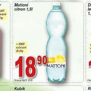 Hruška Mattoni citron nabídka
