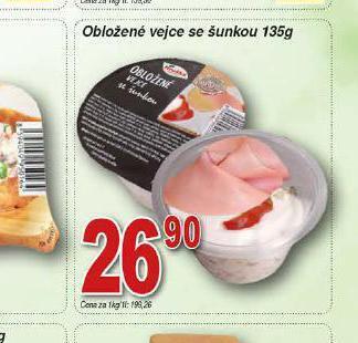 Hruška Obložené vejce se šunkou nabídka