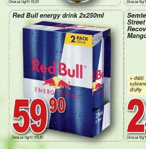 Hruška Red bull energy drink nabídka