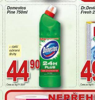 Hruška Domestos pine nabídka