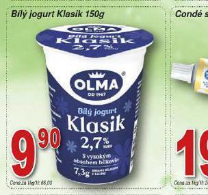 Hruška Olma jogurt klasik nabídka