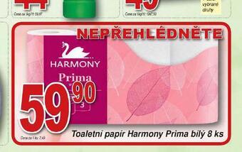 Hruška Harmony toaletní papír nabídka