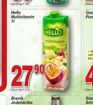 Hruška Hello multivitamin nabídka