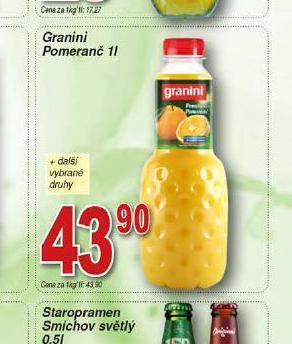 Hruška Granini pomeranč nabídka