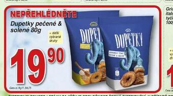 Hruška Dupetky pečené & solené nabídka