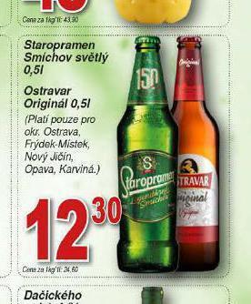 Hruška Pivo staropramen smíchov nabídka
