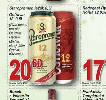 Hruška Pivo staropramen ležák nabídka