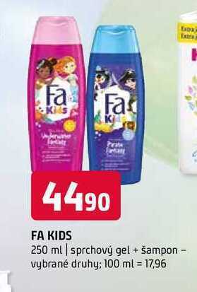 Terno Fa kids 250 ml | sprchový gel + šampon nabídka