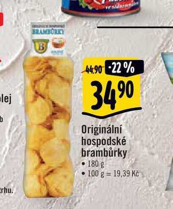 Albert Originální hospodské brambůrky 180 g nabídka