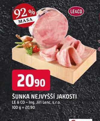 Trefa Le & co šunka nejvyšší jakosti 100g nabídka