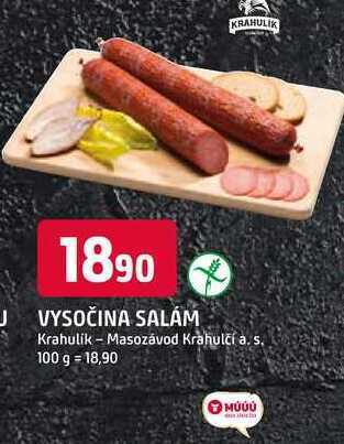 Trefa Krahulík vysočina krájená 100g nabídka