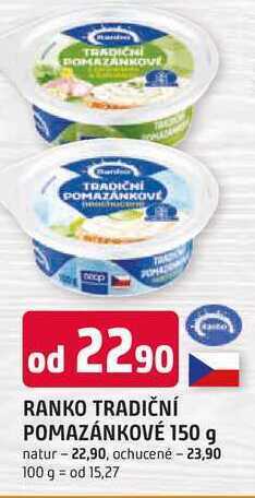 Trefa Ranko tradiční pomazánkové 150g nabídka