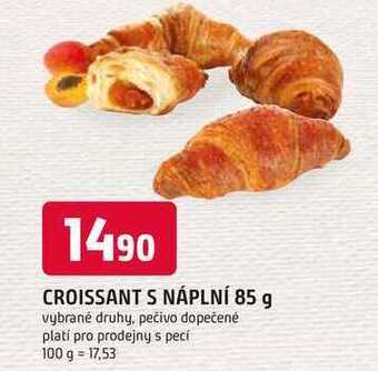 Trefa Croissant máslový s náplní 85g nabídka
