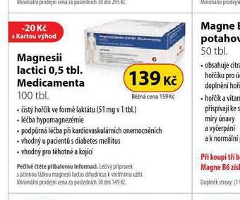 Dr. Max Magnesii lactici 0,5 tbl. medicamenta nabídka