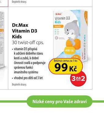 Dr. Max Dr. max vitamin d3 kids nabídka