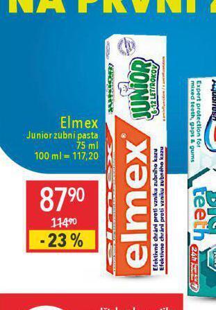 Globus Elmex junior zubní pasta nabídka