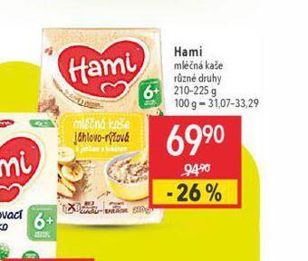 Globus Hami mléčná kaše nabídka