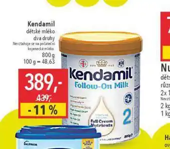 Globus Kendamil dětské mléko nabídka