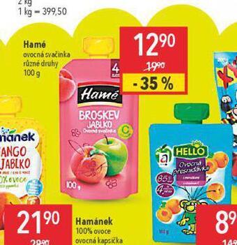 Globus Hamé ovocná svačinka nabídka