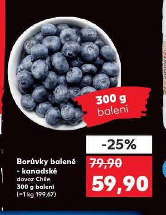 Kaufland Borůvky balené - kanadské nabídka