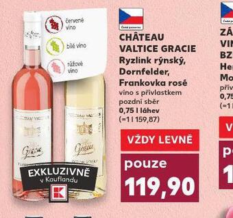 Kaufland Chateau valtice gracie dornfelder nabídka
