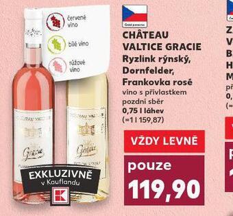 Kaufland Chateau valtice gracie frankovka rosé nabídka