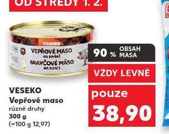 Kaufland Veseko vepřové maso nabídka