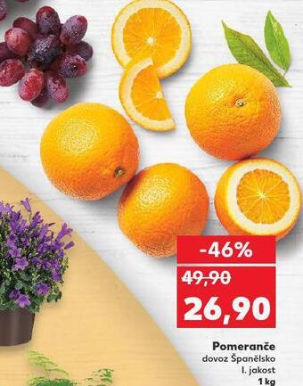 Kaufland Pomeranče nabídka