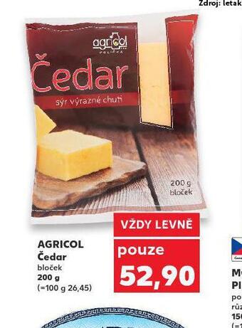Kaufland Agricol čedar nabídka