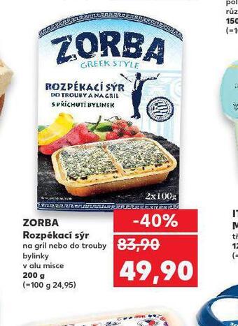 Kaufland Zorba rozpékací sýr nabídka