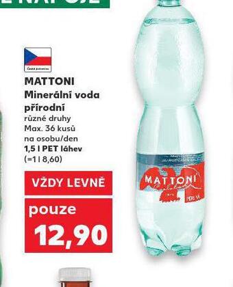 Kaufland Mattoni přírodní nabídka