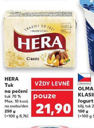 Kaufland Hera tuk na pečení nabídka