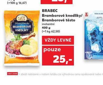 Kaufland Bramborové knedlíky / bramborové těsto nabídka